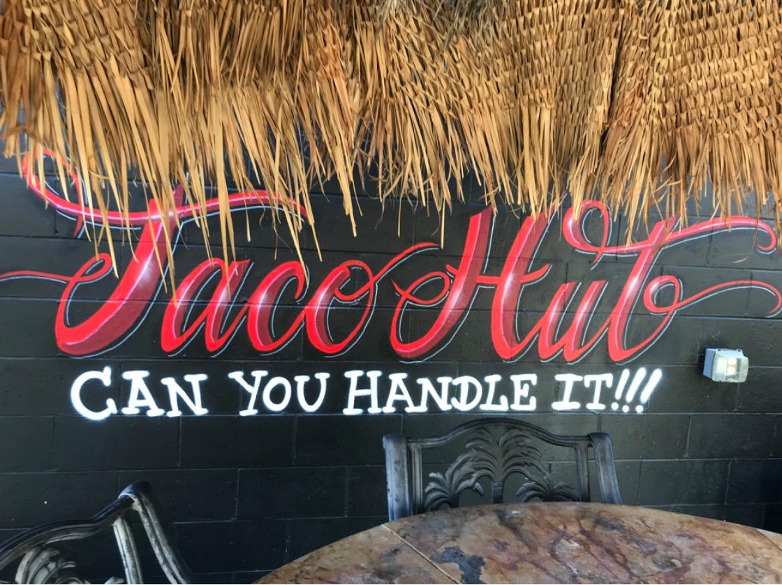 Taco Hut cantina dining room
